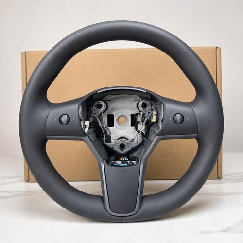 Heated leather steering wheel - leather,